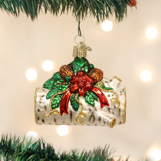 Yule Log Ornament - Southlake Paws
