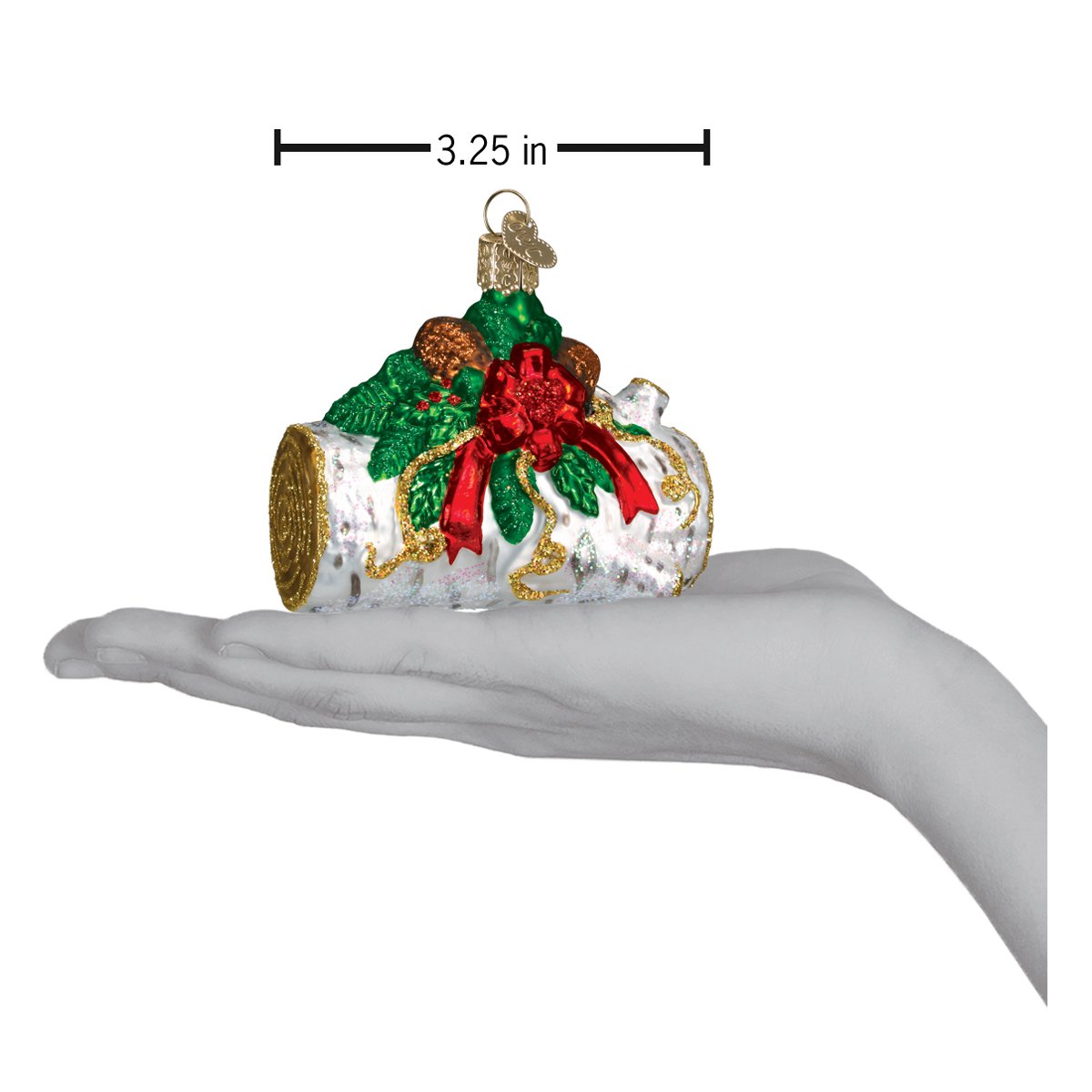 Yule Log Ornament - Southlake Paws