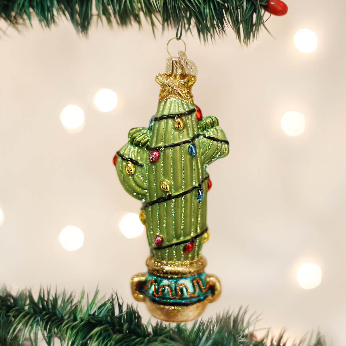 Christmas Cactus Ornament - Southlake Paws