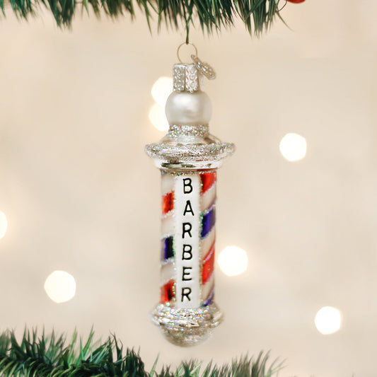 Barber Pole Ornament - Southlake Paws