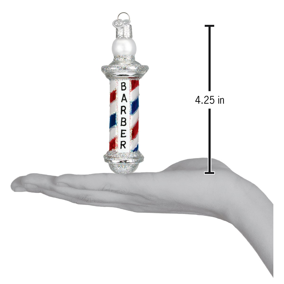 Barber Pole Ornament - Southlake Paws