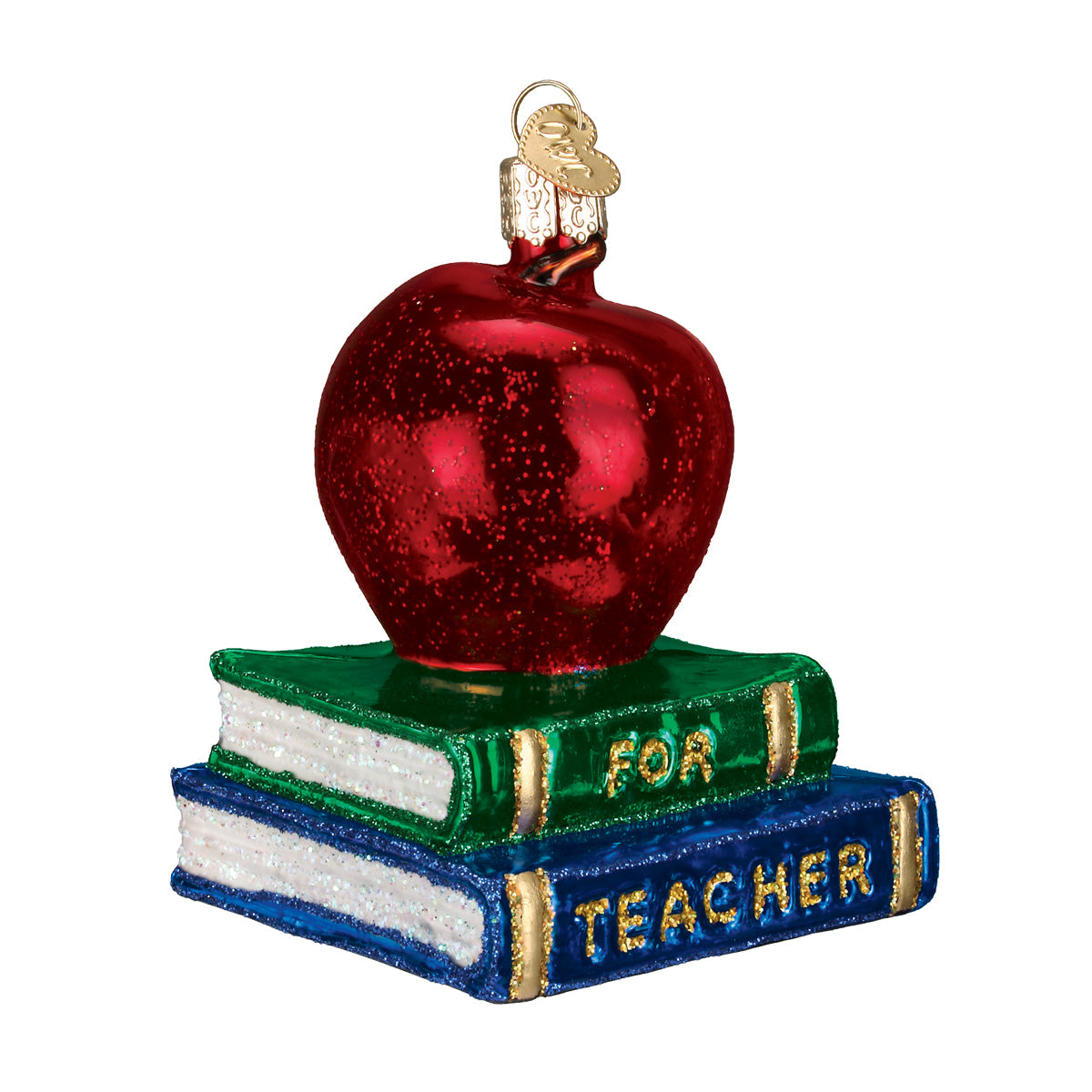 Teacher's Apple Ornament - Southlake Paws