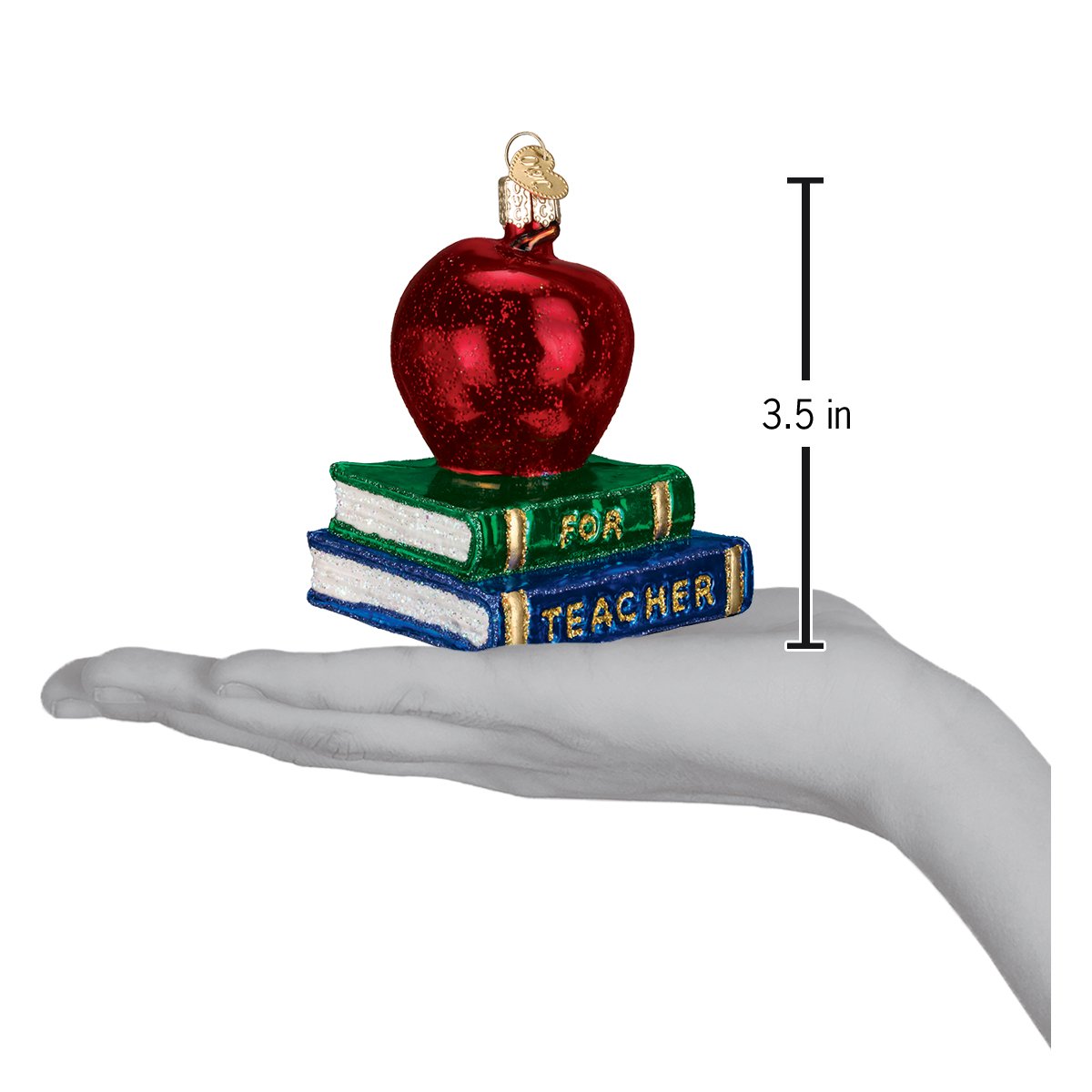 Teacher's Apple Ornament - Southlake Paws