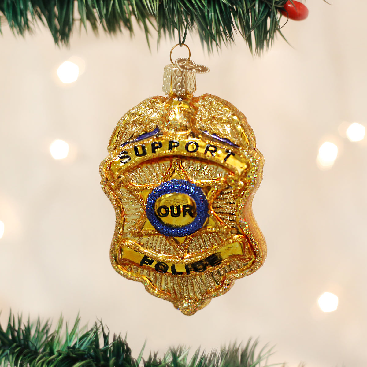 Police Badge Ornament - Southlake Paws