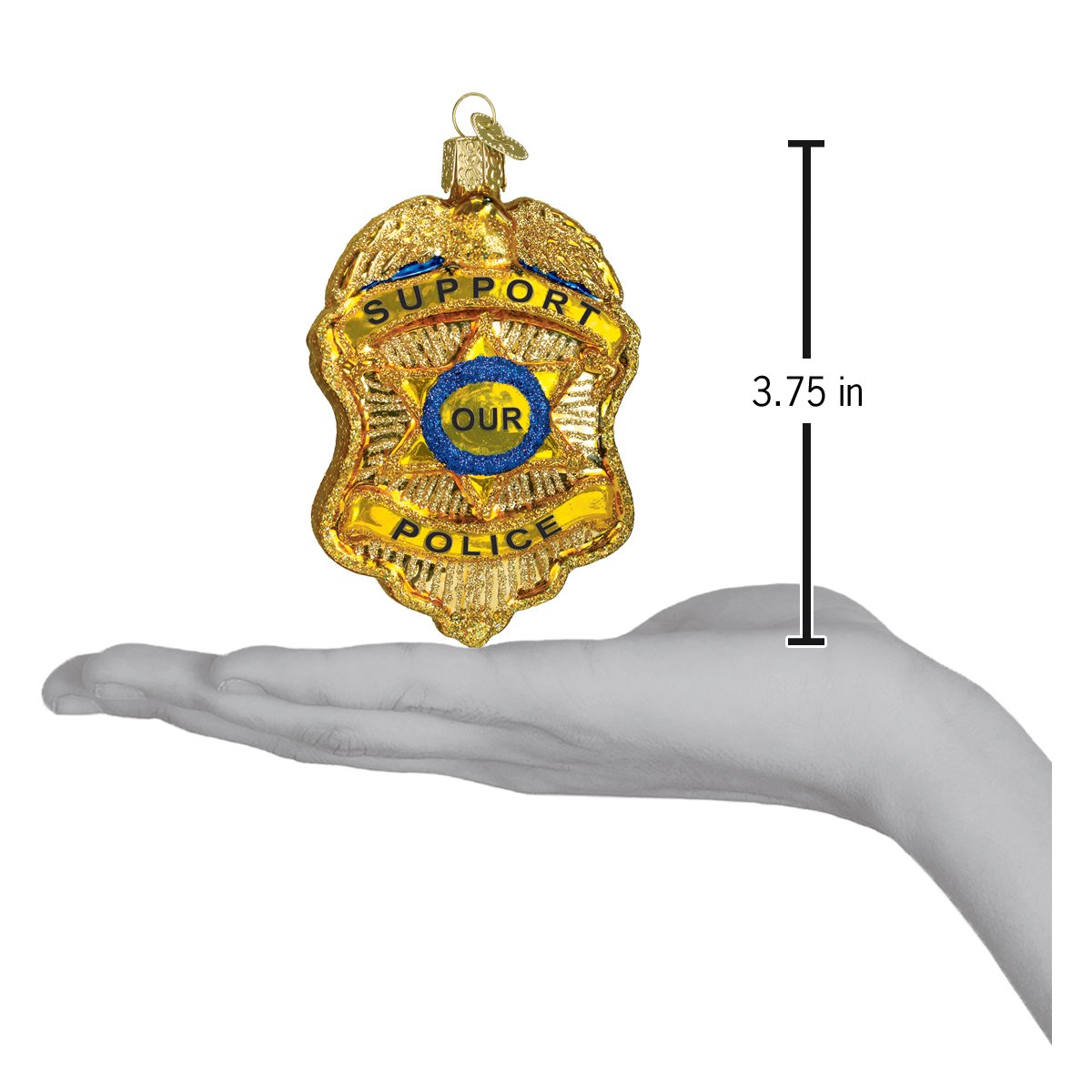 Police Badge Ornament - Southlake Paws