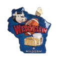 Load image into Gallery viewer, State Of Wisconsin Ornament - Southlake Paws
