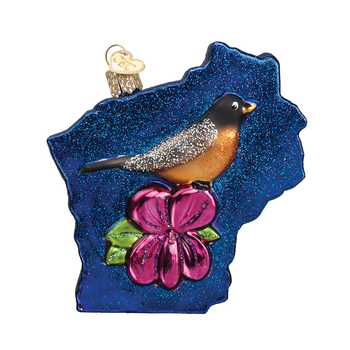 State Of Wisconsin Ornament - Southlake Paws