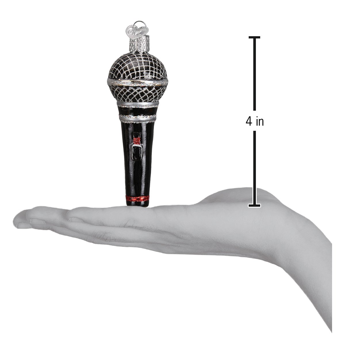 Microphone Ornament - Southlake Paws