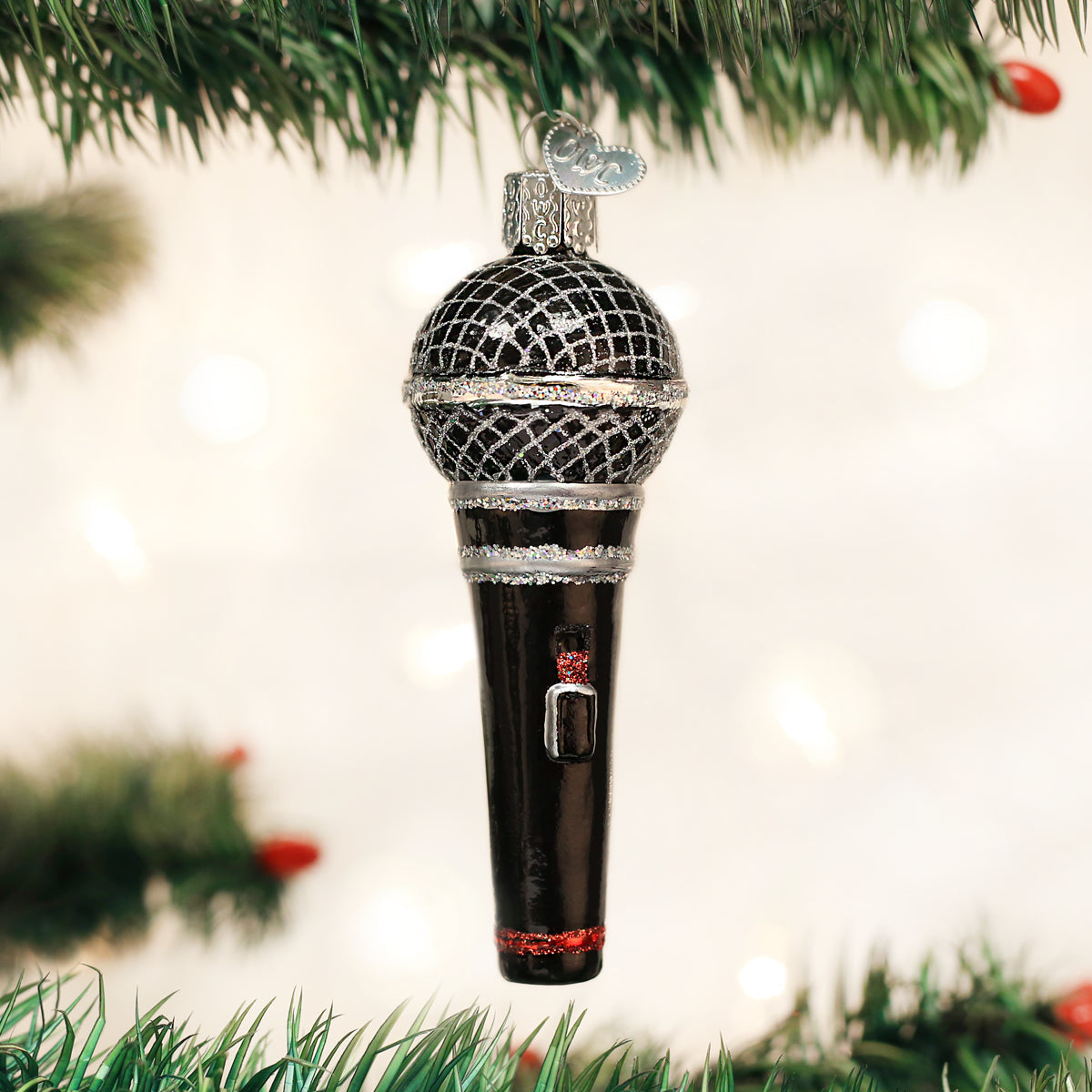 Microphone Ornament - Southlake Paws