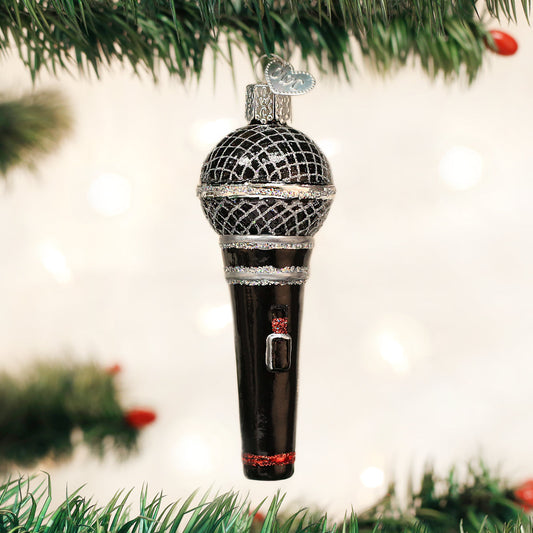 Microphone Ornament - Southlake Paws