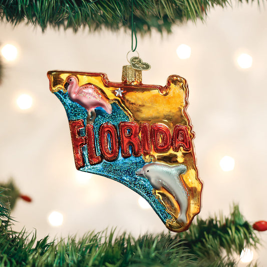 State Of Florida Ornament - Southlake Paws