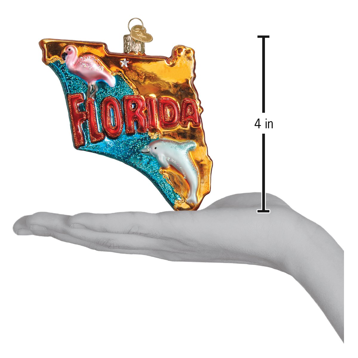 State Of Florida Ornament - Southlake Paws