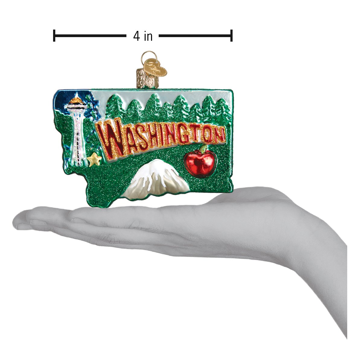 State Of Washington Ornament - Southlake Paws