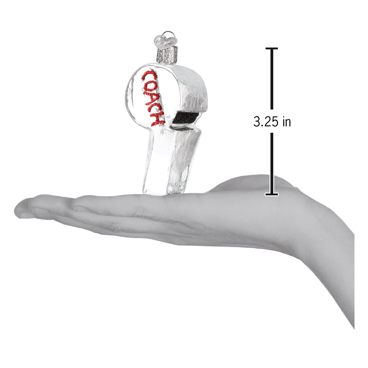 Coach's Whistle Ornament - Southlake Paws