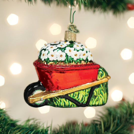 Wheelbarrow Ornament - Southlake Paws