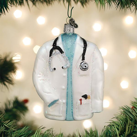 Doctor's Coat Ornament - Southlake Paws