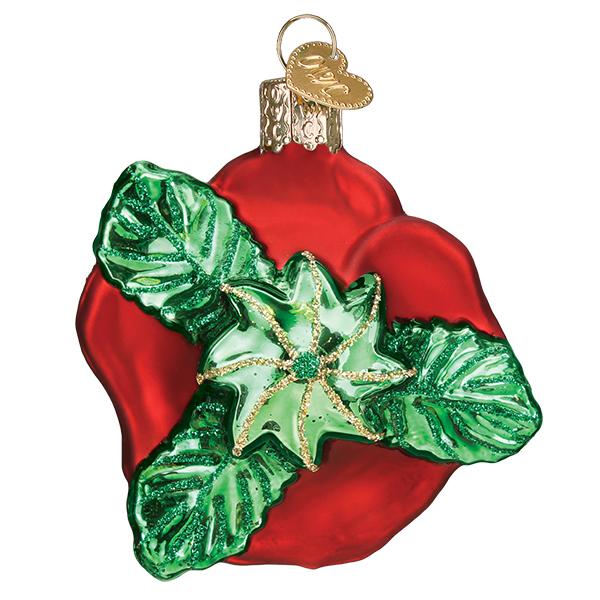 Red Rose Ornament - Southlake Paws