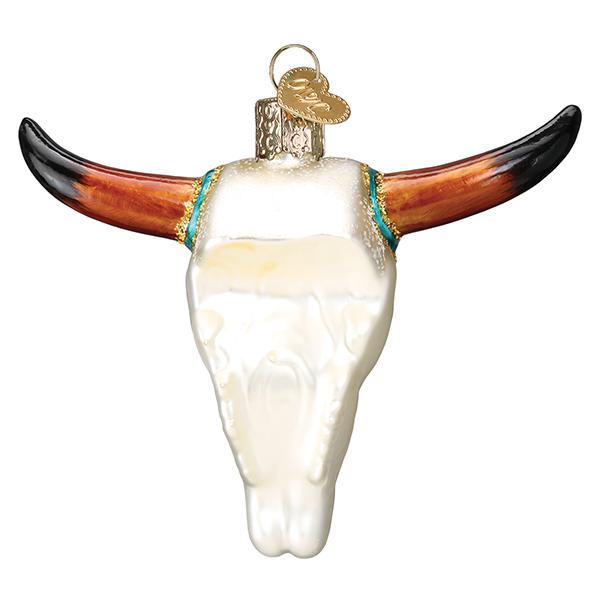 Southwestern Steer Skull Ornament - Southlake Paws