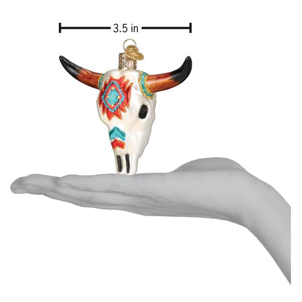 Southwestern Steer Skull Ornament - Southlake Paws