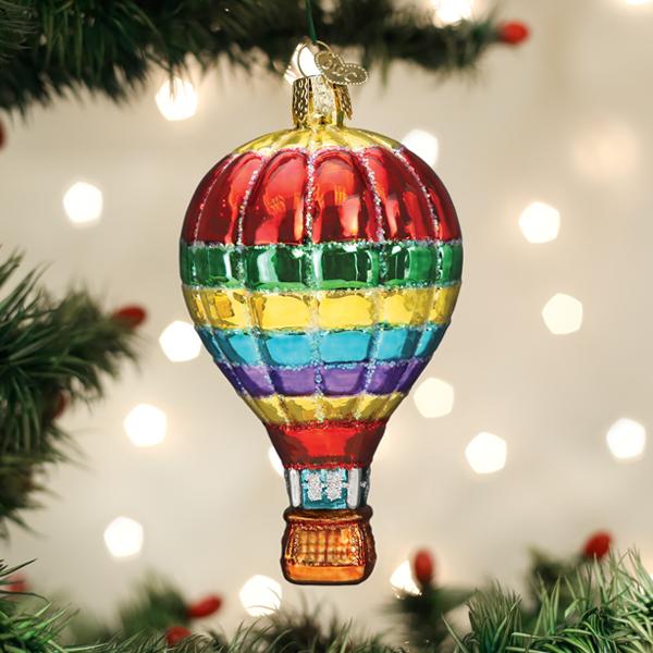Vibrant Hot Air Balloon Ornament - Southlake Paws