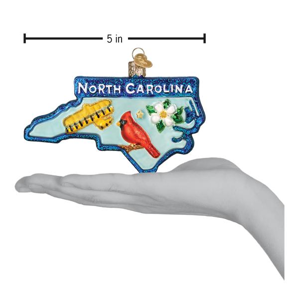 State Of North Carolina Ornament - Southlake Paws