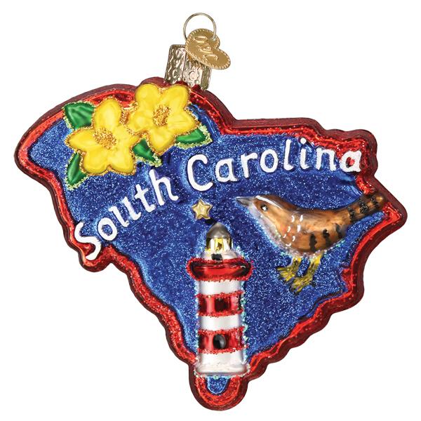 State Of South Carolina Ornament - Southlake Paws