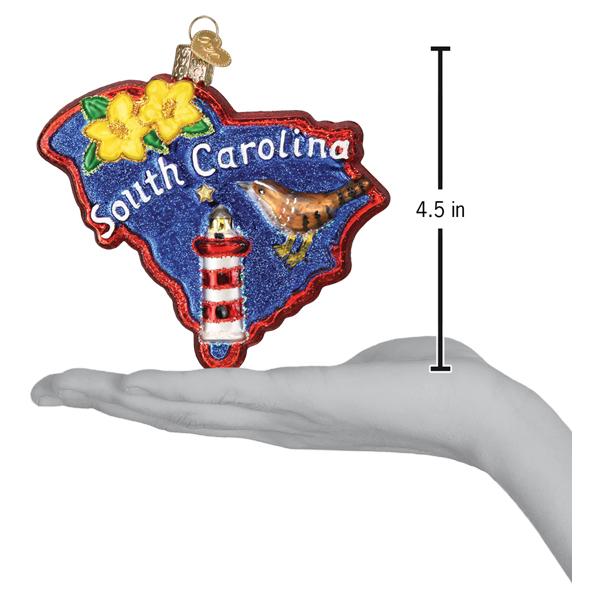 State Of South Carolina Ornament - Southlake Paws