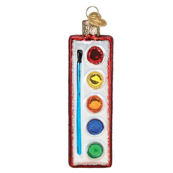 Watercolor Palette Ornament - Southlake Paws