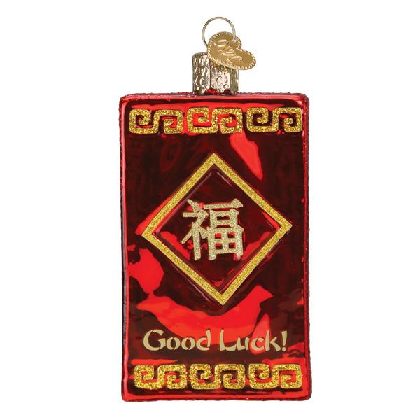 Lucky Red Envelope Ornament - Southlake Paws