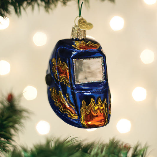 Welding Helmet Ornament - Southlake Paws