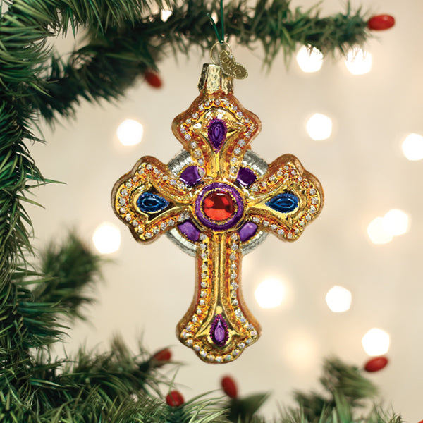 Ornate Cross Ornament - Southlake Paws