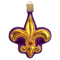 Load image into Gallery viewer, Purple Fleur-de-lis Ornament - Southlake Paws
