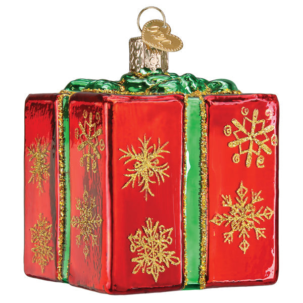Christmas Gift Box Ornament - Southlake Paws