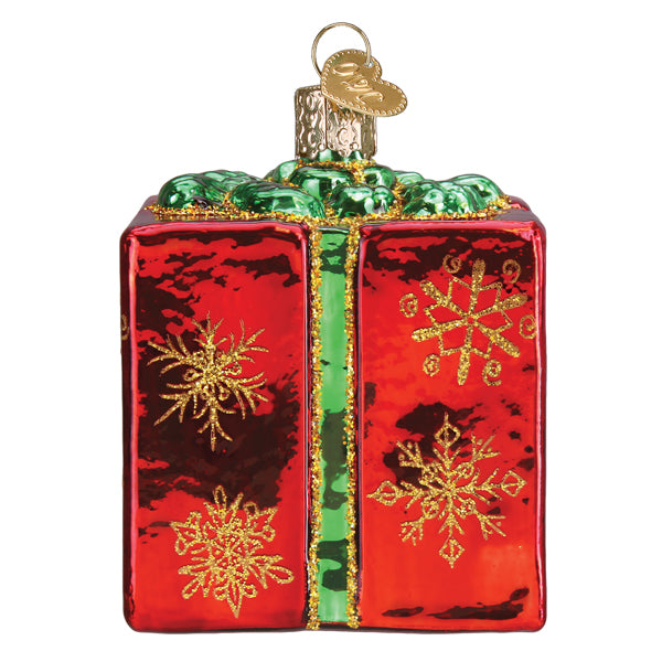 Christmas Gift Box Ornament - Southlake Paws