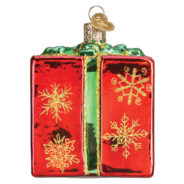 Christmas Gift Box Ornament - Southlake Paws
