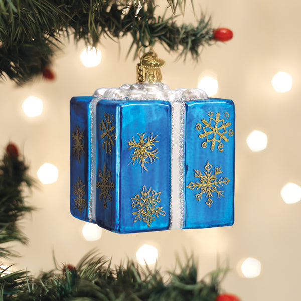 Hanukkah Gift Box Ornament - Southlake Paws