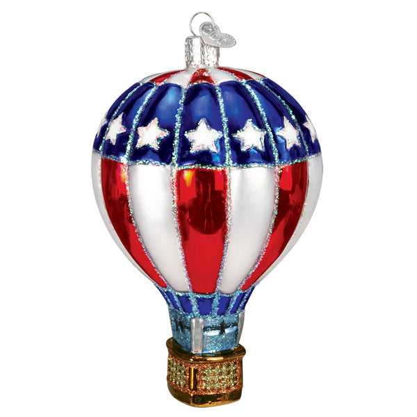 Patriotic Hot Air Balloon Ornament - Southlake Paws