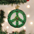Load image into Gallery viewer, Holly Peace Symbol Ornament - Southlake Paws
