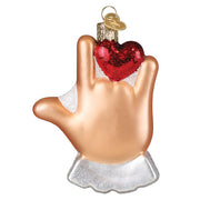 Love Sign Language Ornament