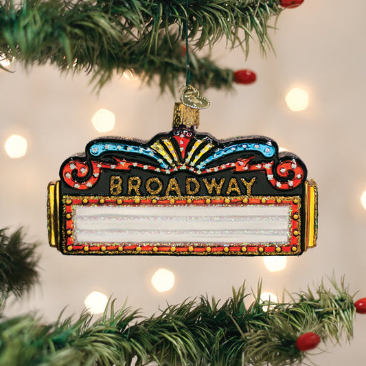 Broadway Marquee Ornament - Southlake Paws