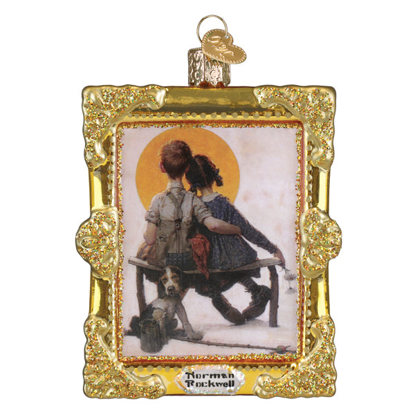Norman Rockwell Boy & Girl Ornament - Southlake Paws
