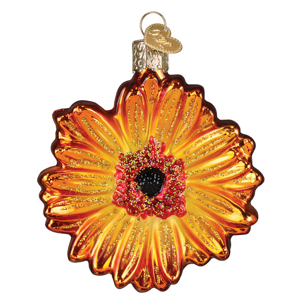 Sunset Gerbera Daisy Ornament - Southlake Paws