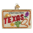 Load image into Gallery viewer, Texas Postcard Ornament - Southlake Paws
