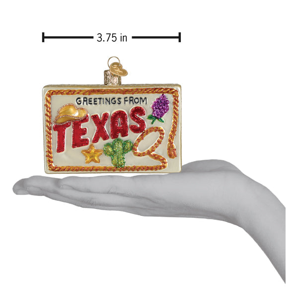 Texas Postcard Ornament - Southlake Paws