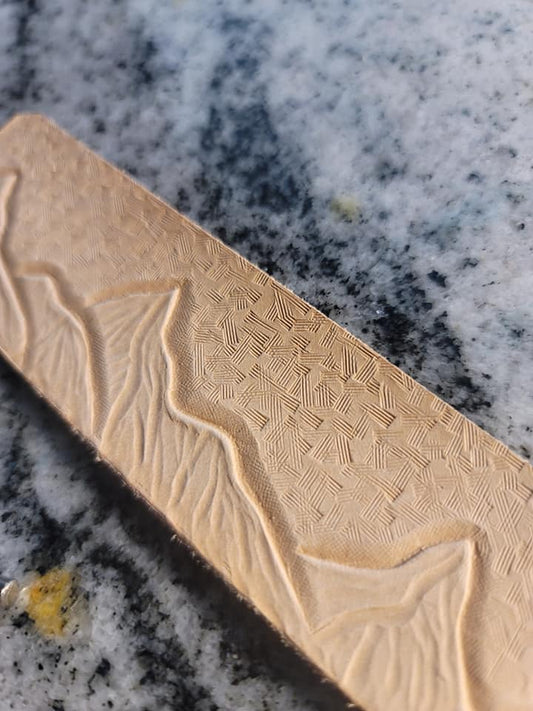 Aurora Borealis Leather Dog Collar 