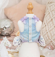 Luxury design Royal Frost Ruffle Dog Dress 