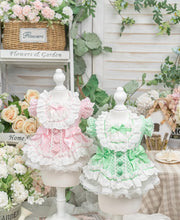 Luxury design dog Lacy Princess Puff Dress 