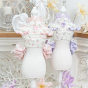 Luxury Japanese design Dog dress chiffon little bow floral 