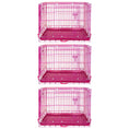 Load image into Gallery viewer, 24-42" Collapsible Pink Dog Crate RED24-42
