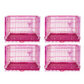 Load image into Gallery viewer, 24-42" Collapsible Pink Dog Crate RED24-42
